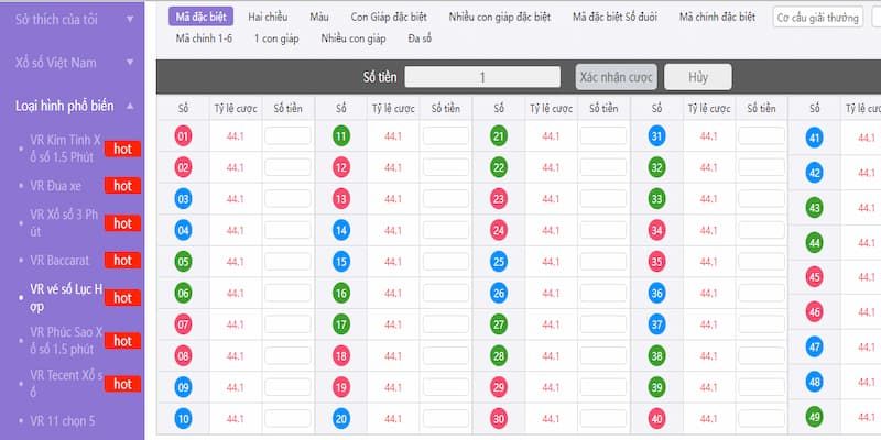 Ưu điểm khi tham gia xổ số tại sảnh VR Lottery